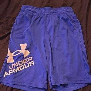 Under Armour Youth Large Athletic Shorts in Blue
